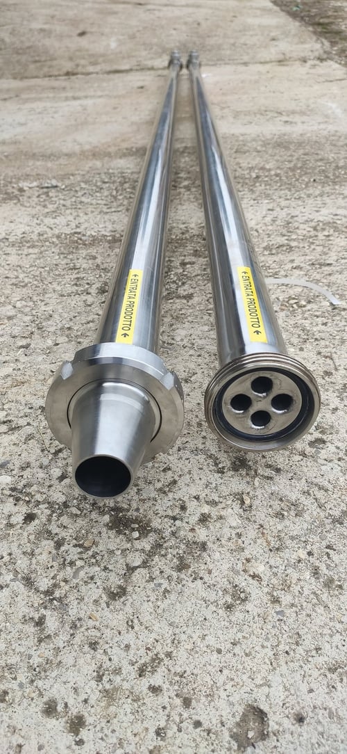 In-line tube bundle for milk cooling, installation