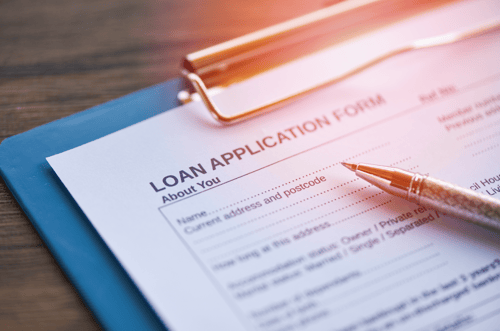 Loan Application Form picture is show as part of Financial Services