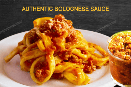 Bolognese Sauce, Italian style, with a jar