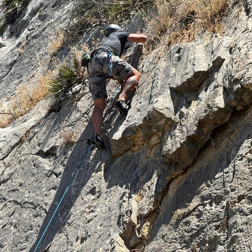 Rock climbing