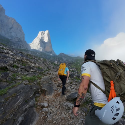 Mountain hiking