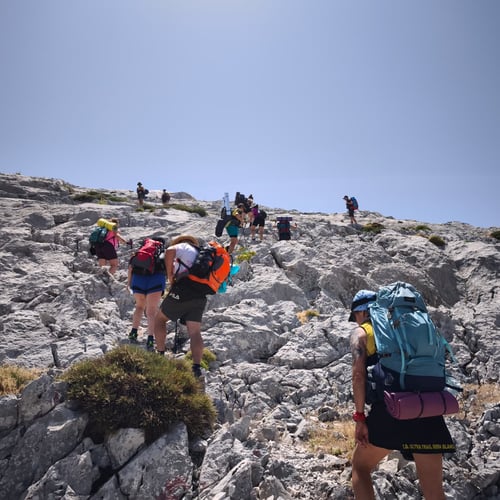 Hiking in Sierra Blanca