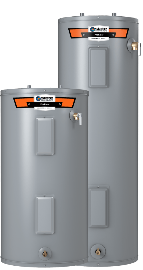 a couple of water heaters with a water heater
