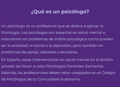 ¿Qué es un psicólogo?