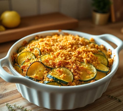 Zucchini and Yellow Squash Au Gratin