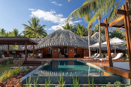 Chalé do resort Four Seasons em Bora Bora