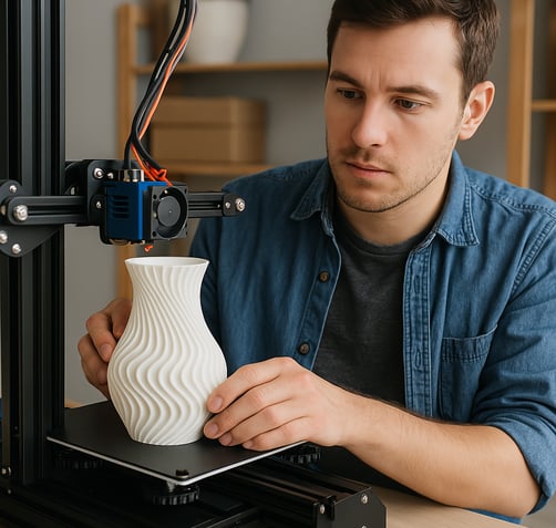 Protótipo criado com impressão 3D por pequeno negócio