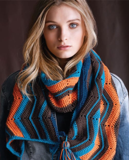 Chevron Wrap - Australian Superfine Merino (ACS)