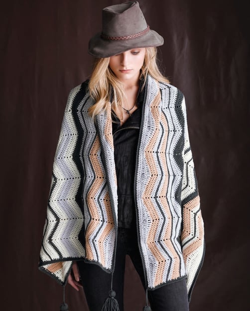 Chevron Wrap - Australian Superfine Merino (ACS)