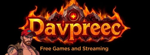 a man in a red hat says Davpreec: free games and streaming