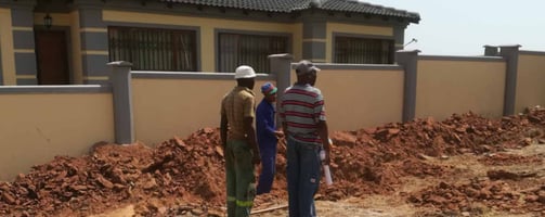 Site inspection before ground preparation in Krugersdorp