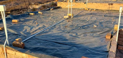 Slab prep for new home foundation in Krugersdorp