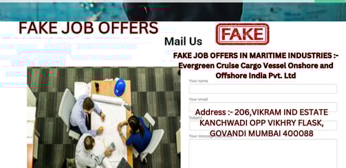 Evergreen Cruise Vessel Job 