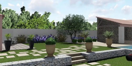 Simulation 3D d’un aménagement extérieur personnalisé