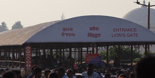 Crowd at Puri Temple