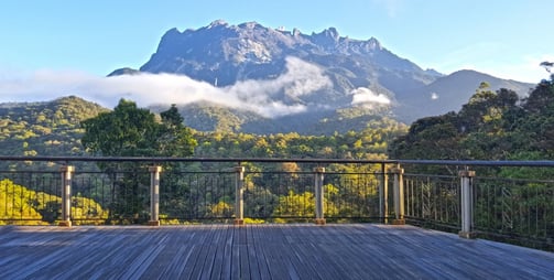 A beautiful view of Mount Kinabalu