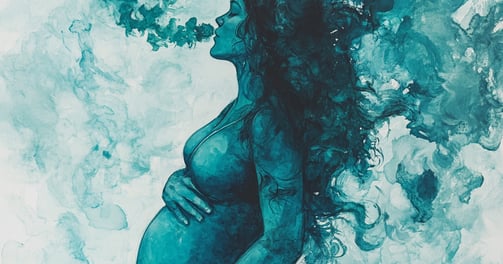 Hypnobirthing workshop graphic with calming colours and soft watercolour design