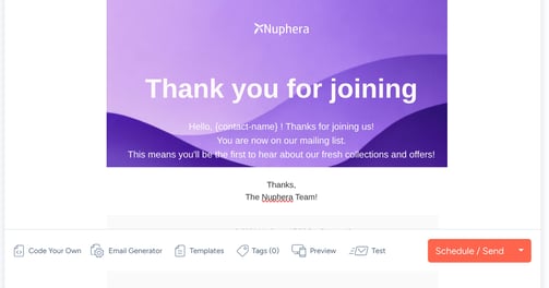 sendfox templates