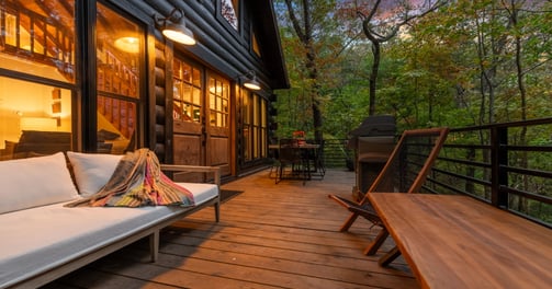 front porch and entrance
