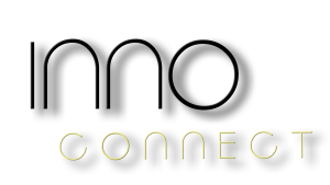 a black and white logo with the words,'i amo connect connect '
