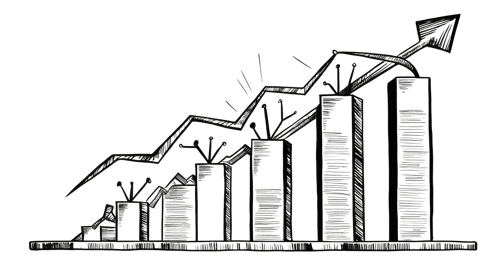 a graph - boarder with a graphing of a graphing line of a