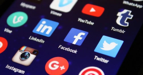 Social media apps icons.