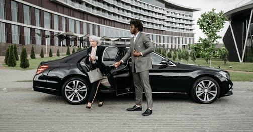 Private chauffeur with black sedan – hourly hire in Marseille, France