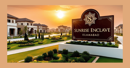 a sign that says sunrise sunrise enclave