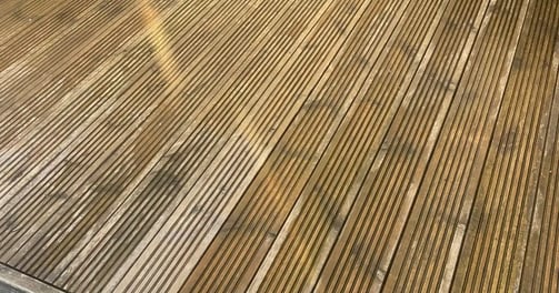 power washing Fife - wooden deck patio