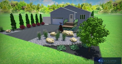 front yard 3d plant design