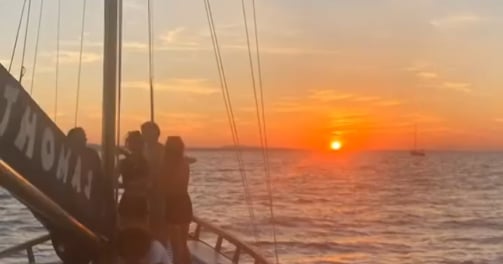 Aperitivo in barca, escursioni Cutter Falco, aperitivo al tramonto