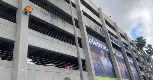 HOSPITAL PARKING GARAGE PRESSURE CLEANING