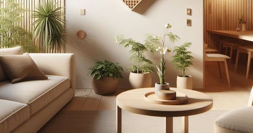 japandi interjeras naturalaus medzio baldai minimalizmas skandinaviskas stilius