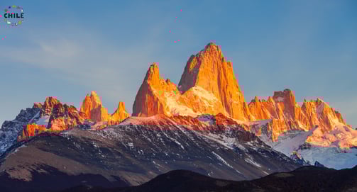 a mountain range from Patagonia, Chile