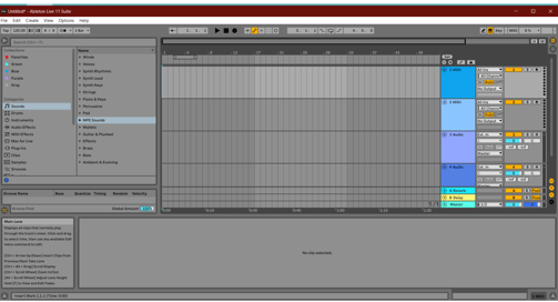 Ableton Live arrangement view