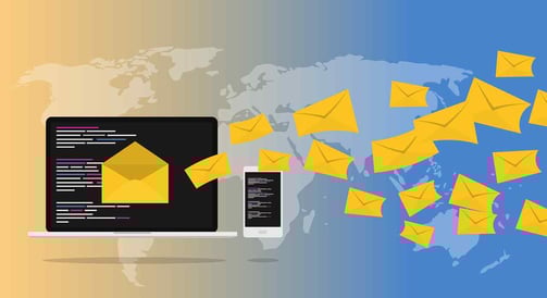 Email marketing on laptop and mobile