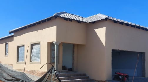 Completed residential home build in West Rand