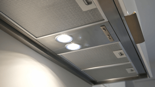 a ceiling fan with three lights and a ceiling fan