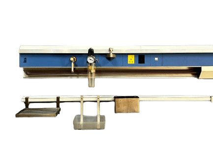 Modular hospital trunking with oxygen, vacuum, power, and mounted accessories.