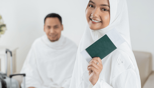 وداع الاهل للعمرة