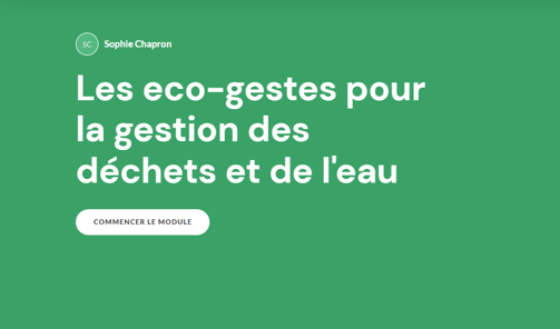 formation déchets écoresponsable urgence climatique