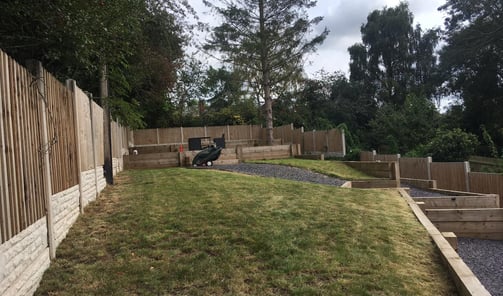 fences and decking installed by that garden guy at a house in pershore