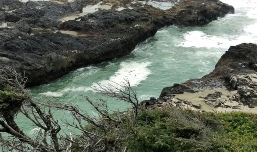 Oregon Coast - Thor's Well at Cape Perpetua south of Waldport OR