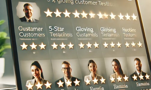positive customer reviews for the tax service.