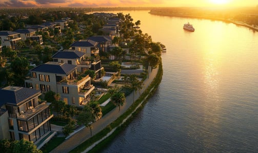 New Zayed waterfront city by the Nile – Jirian Egypt