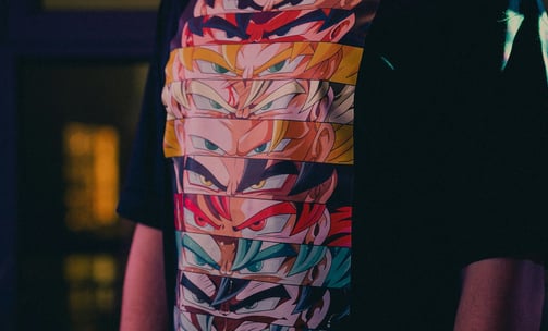 Anime printed T-shirt