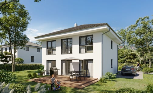 Privačių namų vizualizacijos