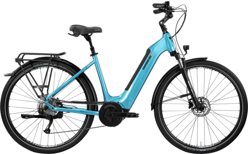 foto raffigurante una e bike lombardo azzurra