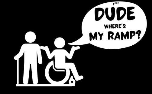 Dude Where's My Ramp? Logo