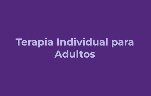 Terapia individual para adultos